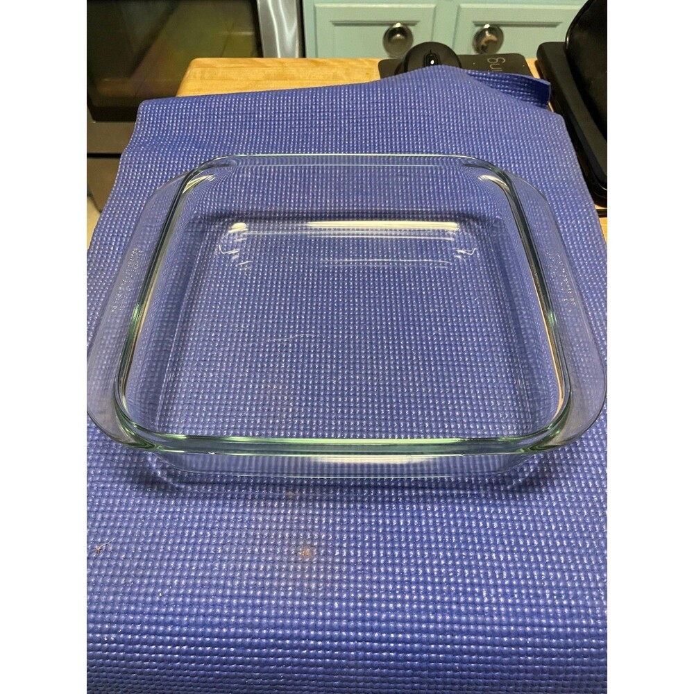 Large 27x11" French Pyrex clear glass baking dish with handles